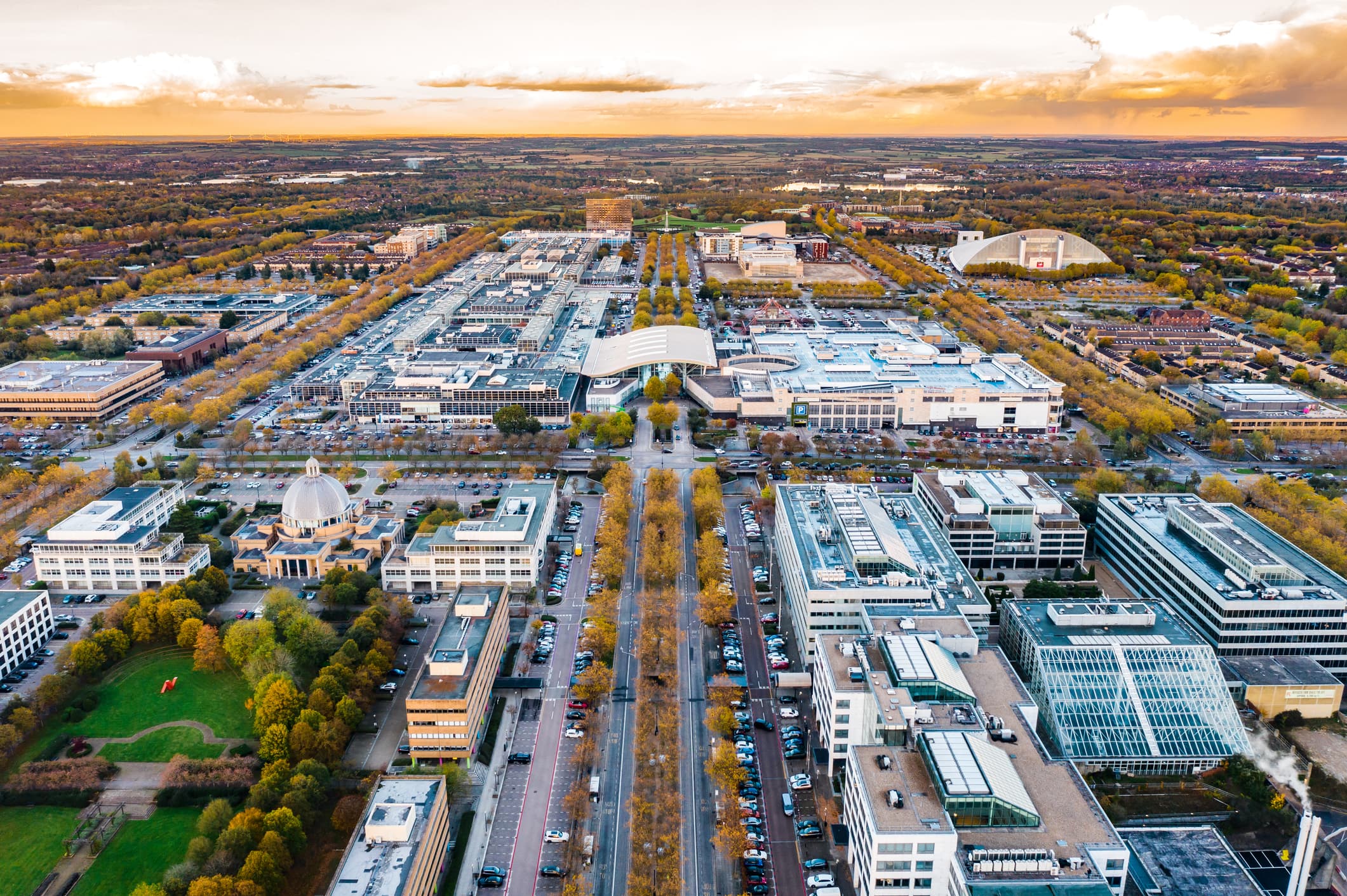 Milton Keynes city skyline